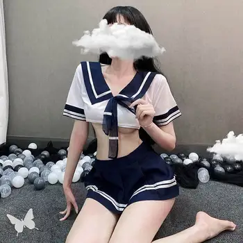 Забавно бельо, страст, съблазън, секси студентски пакет, униформи, японската сладко момиче за ролеви игри
