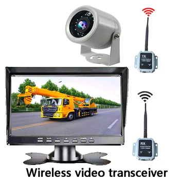 Инсталиране на превозното средство Безжичен Видеопередатчик, Камера за задно виждане, Мониторинг на слепи зони кран, Кулата HD 720p 1080p, автозапчасти12v24v