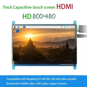Нов 7-инчов Raspberry Pi 3 Модел B + LCD Сензорен LCD екран С 800*480 HDMI монитор TFT