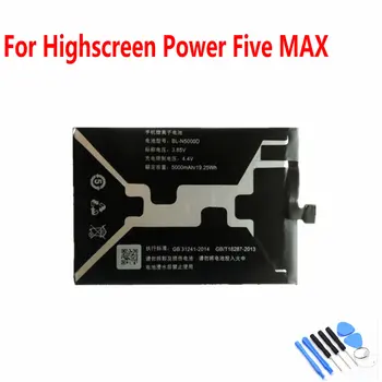 Оригинална батерия 5000 mah BL-5000D за мобилен телефон Highscreen Power Five MAX