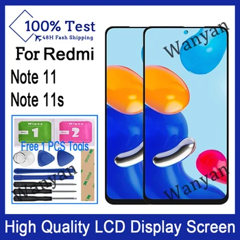Оригиналът е за Redmi Note 11 LCD дисплей, сензорен дисплей, дигитайзер, резервни части за Redmi Note 11S LCD