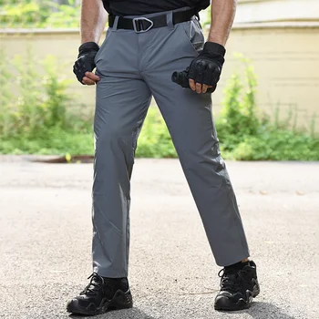 Панталони-карго Мъжки ежедневни панталони с много джобове, градинска дрехи, dr. директни мъжки военни тактически панталони, тренировъчен ловен костюм