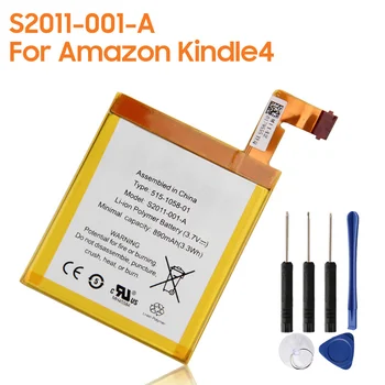 Преносимото батерия S2011-001-A за Amazon Kindle 4 5 6 D01100 515-1058-01 MC-265360 DR-A015 Акумулаторна Батерия 890 mah