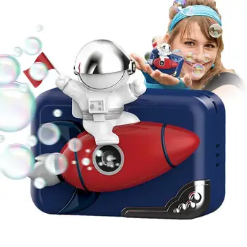 Сапунена машина за децата, скъпа машина за сапунени мехурчета с формата на ракета, електрическа машина за сапунени мехури, това е детска играчка за момичета и момчета, подарък
