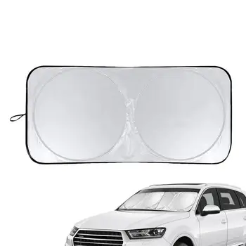 Сенника на предното стъкло предпазва кожата сенника на колата се сгъва и се предлага с калъф за вътрешността на колата Cool Car Reflect