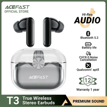 Слушалки ACEFAST ENC TWS с шумопотискане Bluetooth 5,2 Qualcomm QCC304 CVC8.0 Водоустойчив Apt-x Стерео Бас Слушалки Със сензорен контрол