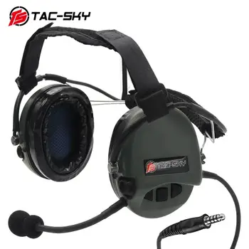 Слушалки TAC-SKY TCI LIBERATOR II Softair, силиконови слушалки SORDIN, звукосниматель с шумопотискане, тактически военни слушалки FG