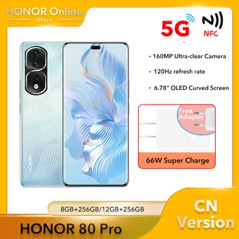 Смартфон HONOR 80 Pro 5G Snapdragon 8 + 6,78 